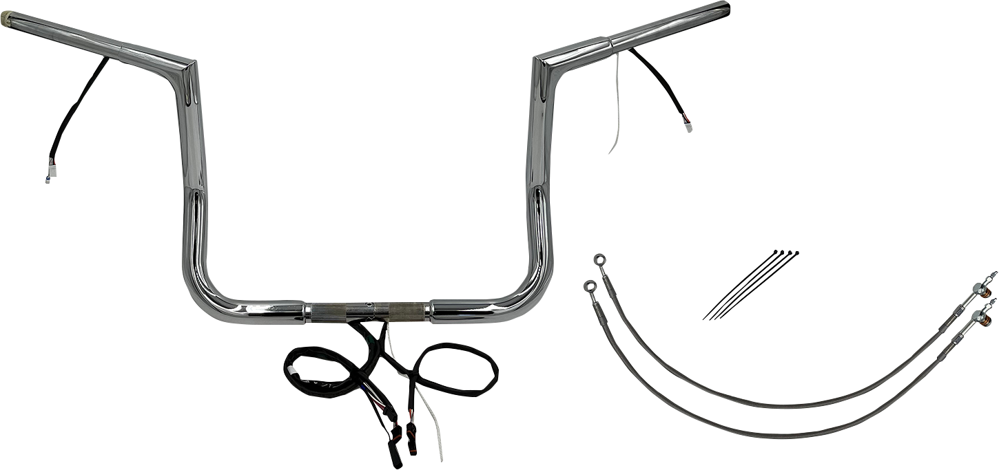 Fat Baggers, Inc. Plug & Play EZ Install 1-1/4" Flat Top Handlebar Kit 702212