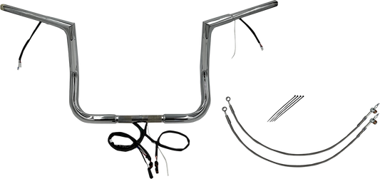 Fat Baggers, Inc. Plug & Play EZ Install 1-1/4" Flat Top Handlebar Kit 702212