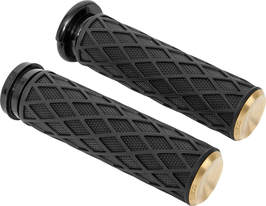 Arlen Ness Diamond Grips Brass TBW 500-009