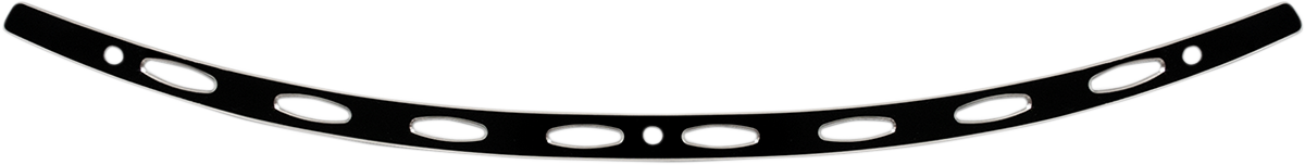 Memphis Shades Stainless Steel Windshield Trim Black Contrast Ellipse MEB0975