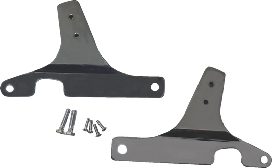 Drag Specialties Sissy Bar Side Plates Chrome 1504-0132