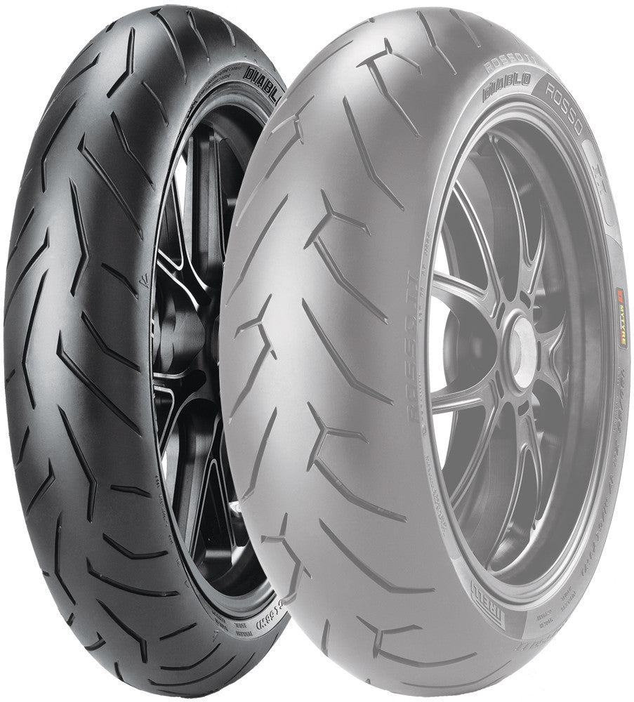 Pirelli Diablo Rosse II Tire 120/70ZR-17 - D Spec Front 2148800