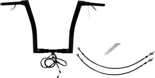 Fat Baggers, Inc. Plug & Play EZ Install 1-1/2" Flat Top Handlebar Kit 602316-B