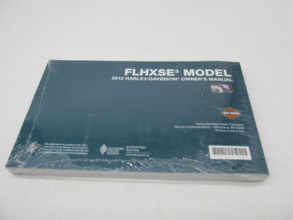 Harley Davidson Official Factory 2012 FLHXSE Model Owners Manual 99577-12