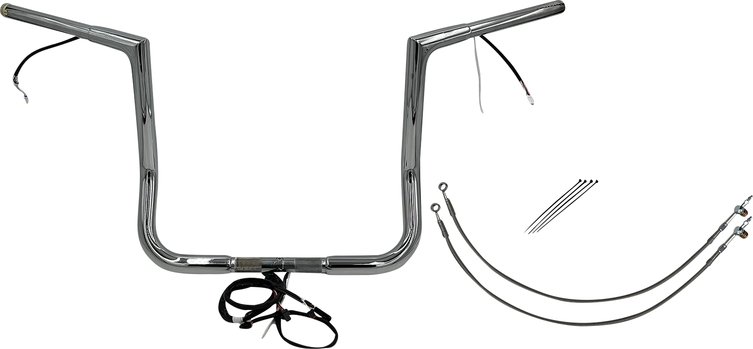 Fat Baggers, Inc. Plug & Play EZ Install 1-1/4" Flat Top Handlebar Kit 712914