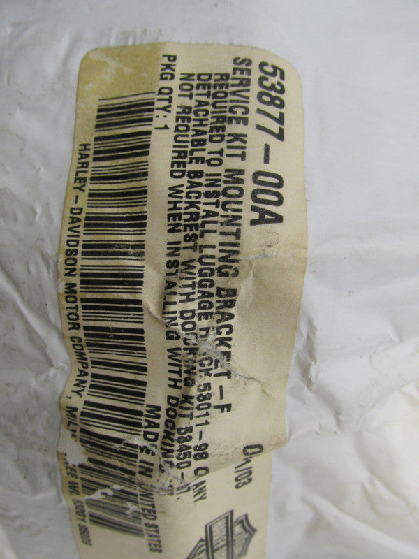 Harley Davidson Genuine NOS Service Kit Mounting Bracket  53877-00A