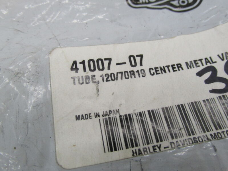 Harley Davidson Genuine NOS 120/70R19 Center Metal Valve Tire Tube 41007-07