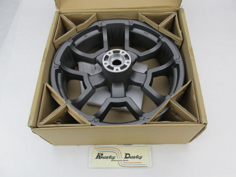 Harley Davidson Genuine NOS 18X4.5 5 Spoke Grey Seismic Front Wheel 43