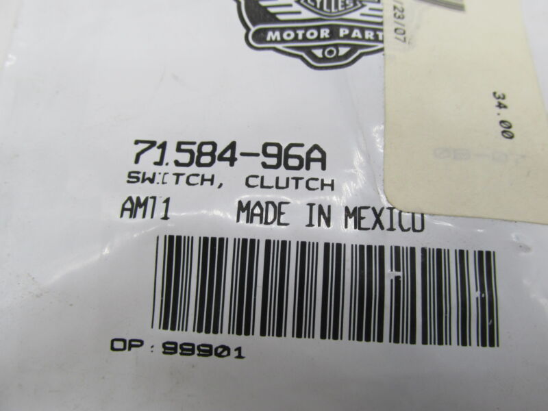 Harley Davidson Genuine NOS Touring Clutch Switch 71584-96A