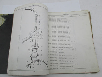 Honda Official Factory 1973 QA50 K2 2nd Edition Parts Catalog Manual