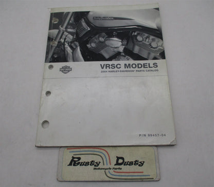 Harley Davidson Genuine Oficial Factory 2004 VRSC Parts Catalog 99457-04