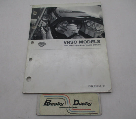 Harley Davidson Genuine Oficial Factory 2004 VRSC Parts Catalog 99457-04