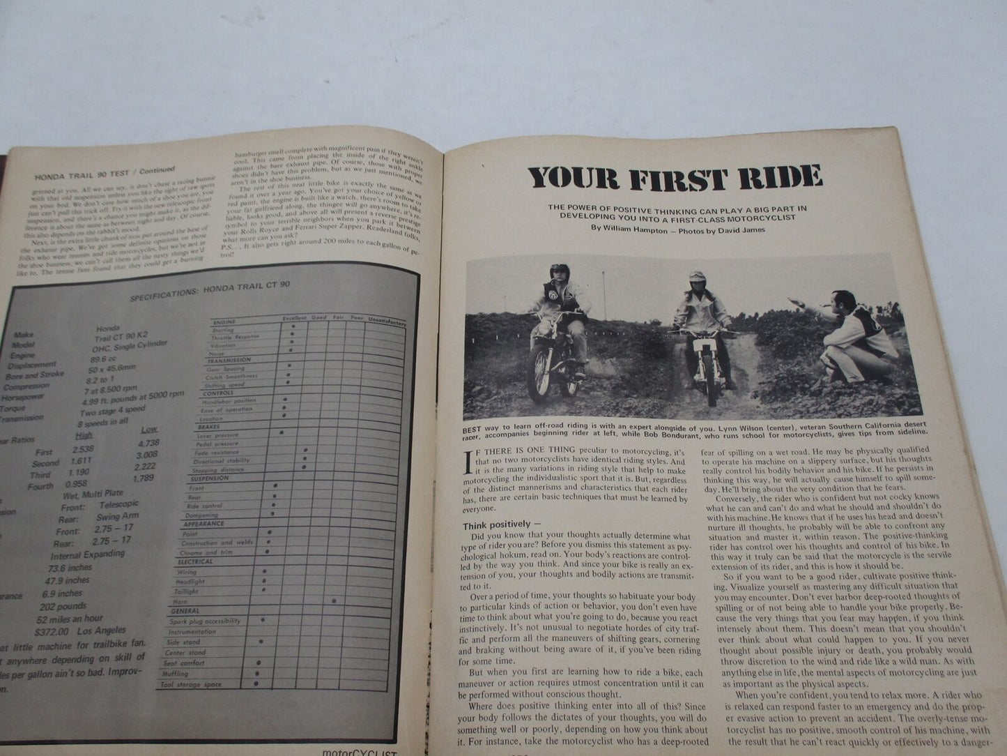 Motor Cyclist Magazine Greeves November 1970