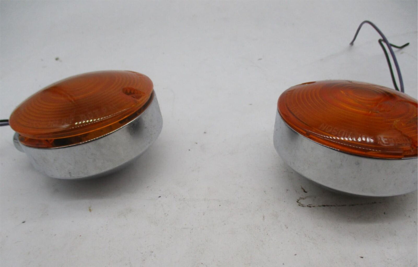 Pair of Harley Davidson Genuine Chrome Touring Turn Signals Electra Glide Road