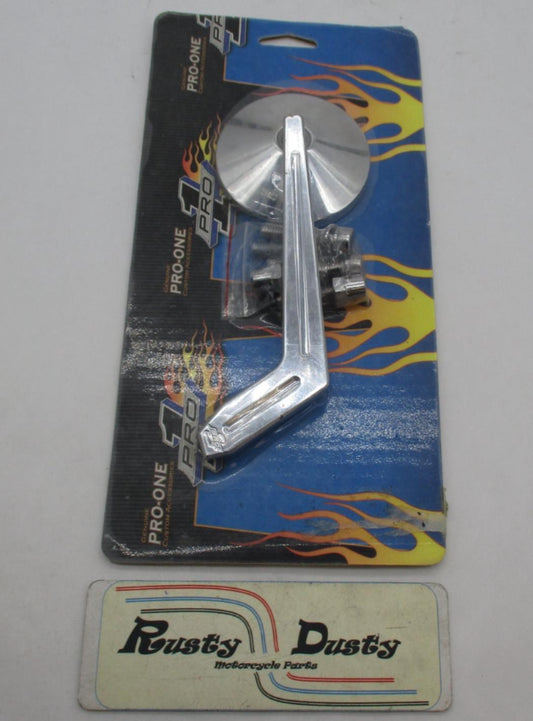 Harley  Pro One Right Mirror Chrome Weekend Warrior Stem w/ Round Head 102360
