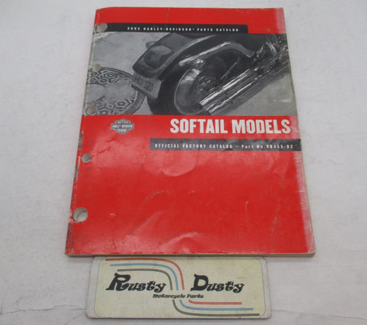 Harley Davidson Official Factory 2002 Softail Parts Catalog 99455-02