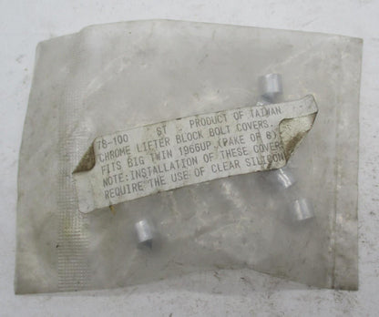 Harley Davidson  Chrome Lifter Block Bolt Covers 78-100