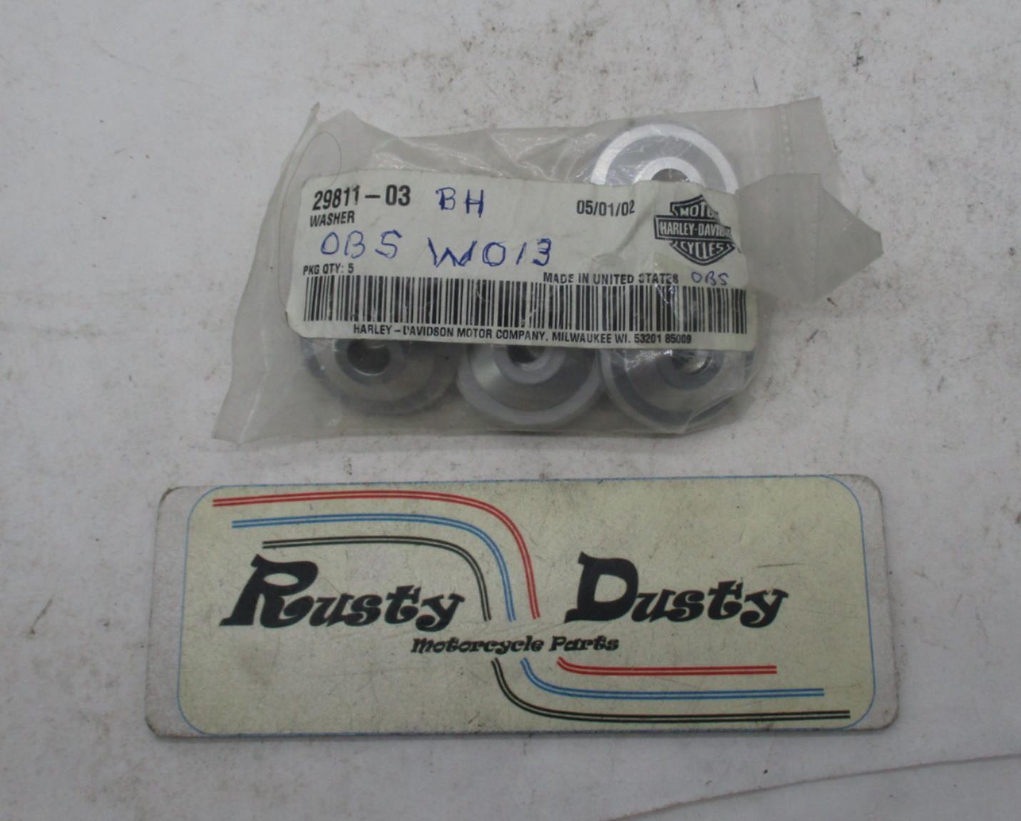 Lot of 12 Harley Davidson Genuine NOS Chrome Washers 29811-03