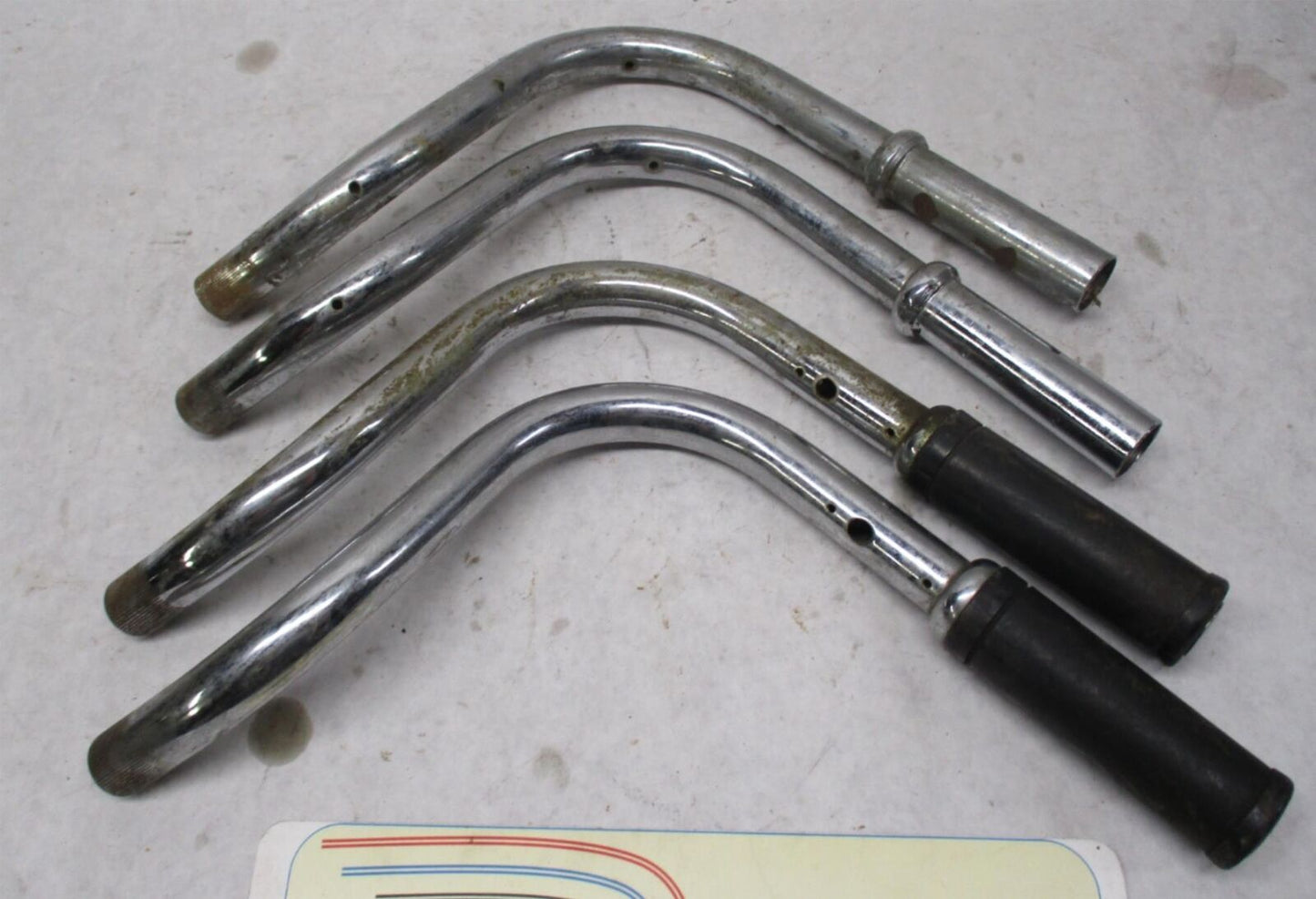 Lot of (4) Harley Ironhead Sportster Left Side Buckhorn Handlebars XLH XLCH KH
