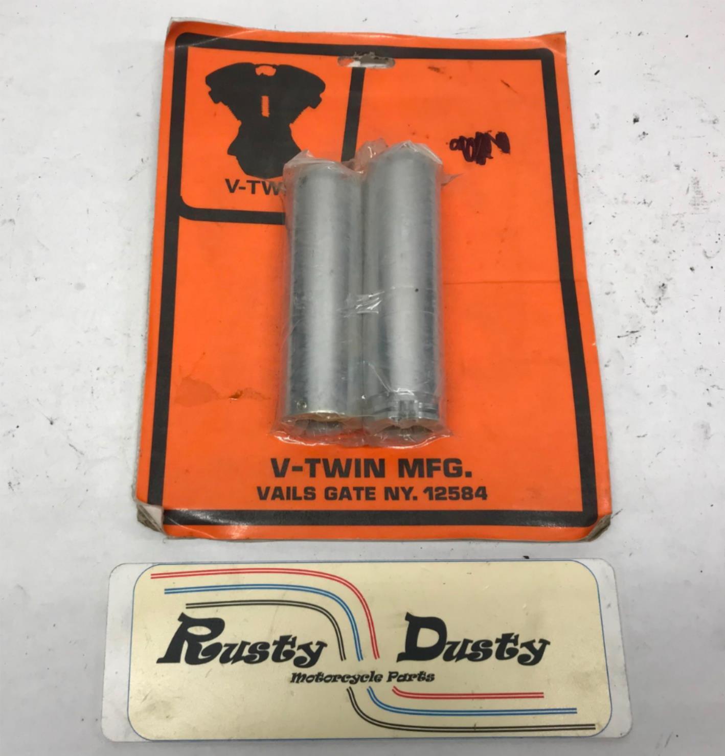 V-Twin Harley Billet Fat Style Grip Set 28-0582