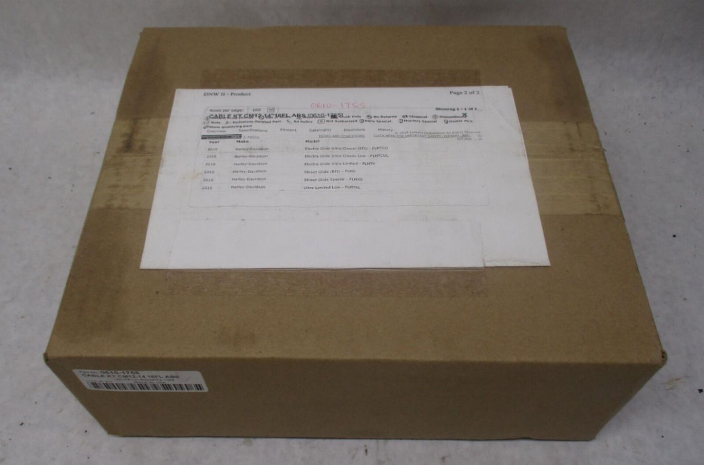 Harley Davidson LA Choppers Complete Handlebar Cable Kit LA-8053KT2-13M