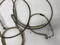 Large Mixed Lot of Harley Russell & Goodridge Steel Braided Brake Lines