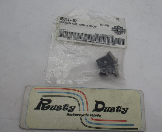 Harley Davidson Genuine NOS Muffler End Cap Hardware Pack 65314-02