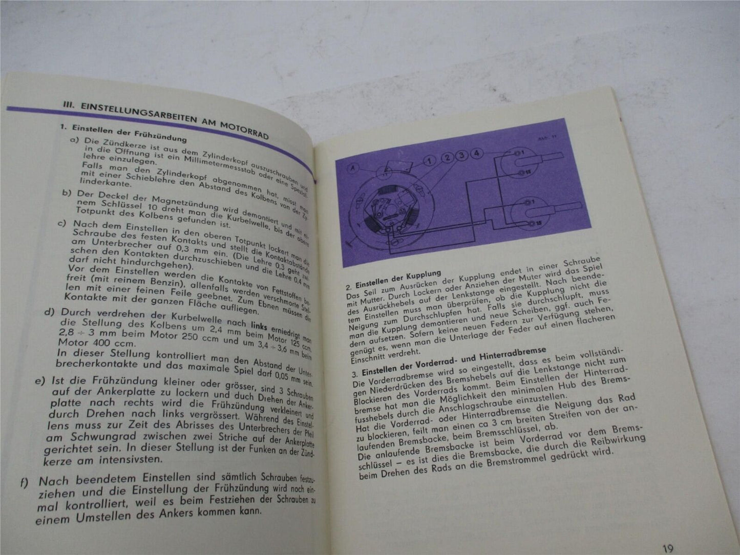 Vintage Original 1970s CZ Moto Cross Manual Book 125cc 250cc 400cc