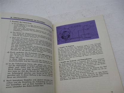 Vintage Original 1970s CZ Moto Cross Manual Book 125cc 250cc 400cc