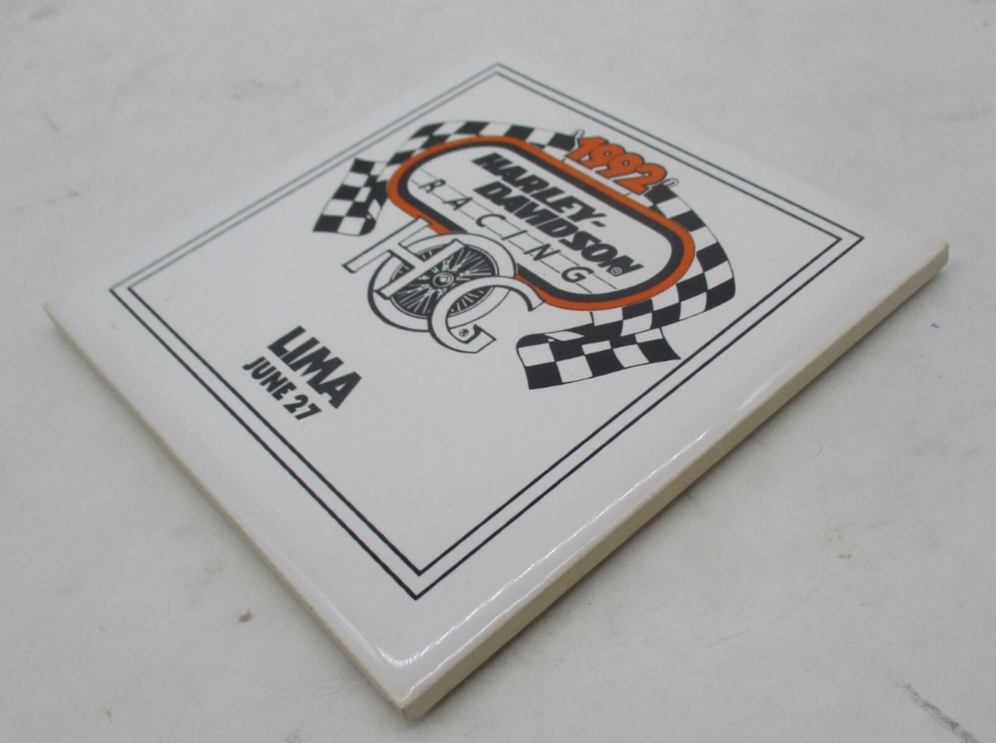 Harley Davidson 1992 HOG Harley Owners Group Racing Coaster Lima June 27