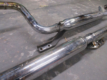 Harley Davidson FLT EVO Evolution Full Exhaust System Fishtail Try Dual