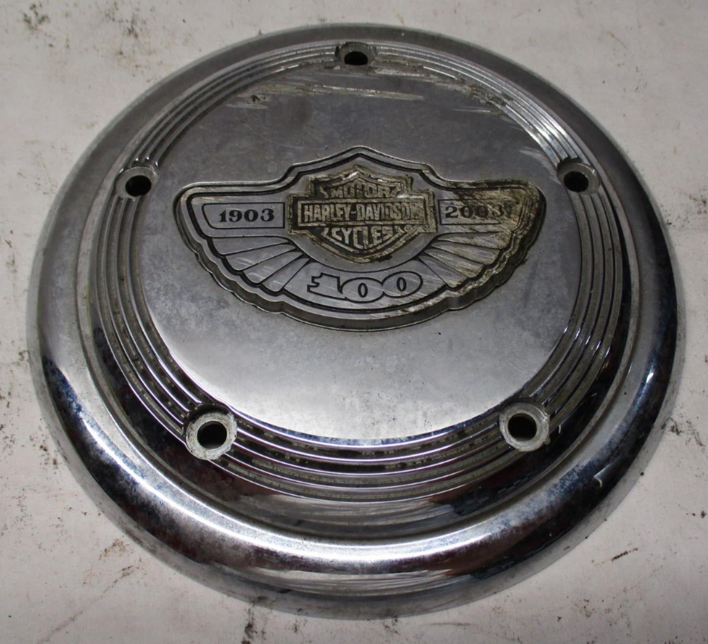 Harley 100th Anniversary Chrome Air Cleaner Cover 29019-03