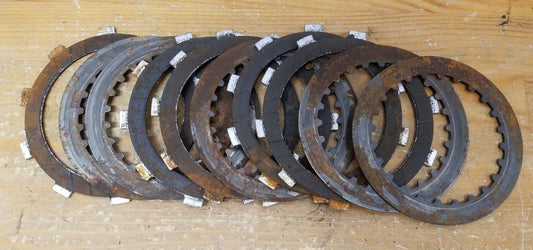 1986-1991 Honda 250R XR 400R 250R Clutch Plates Metal PRE owned Used.