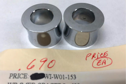 Wimmer Chrome Spacers W01-154 .690 Harley Chrome