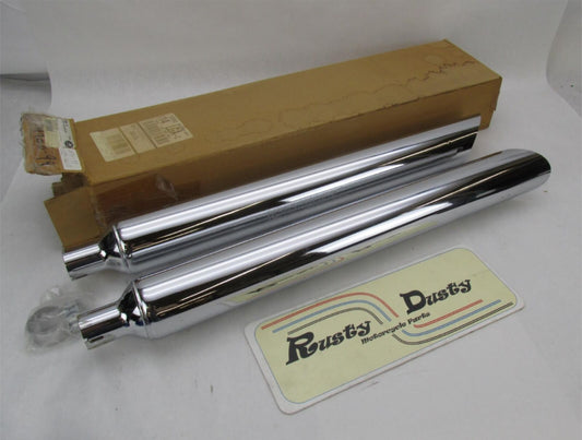 Harley Davidson NOS Screamin Eagle Softail Slash Down Exhaust Mufflers 64900-99