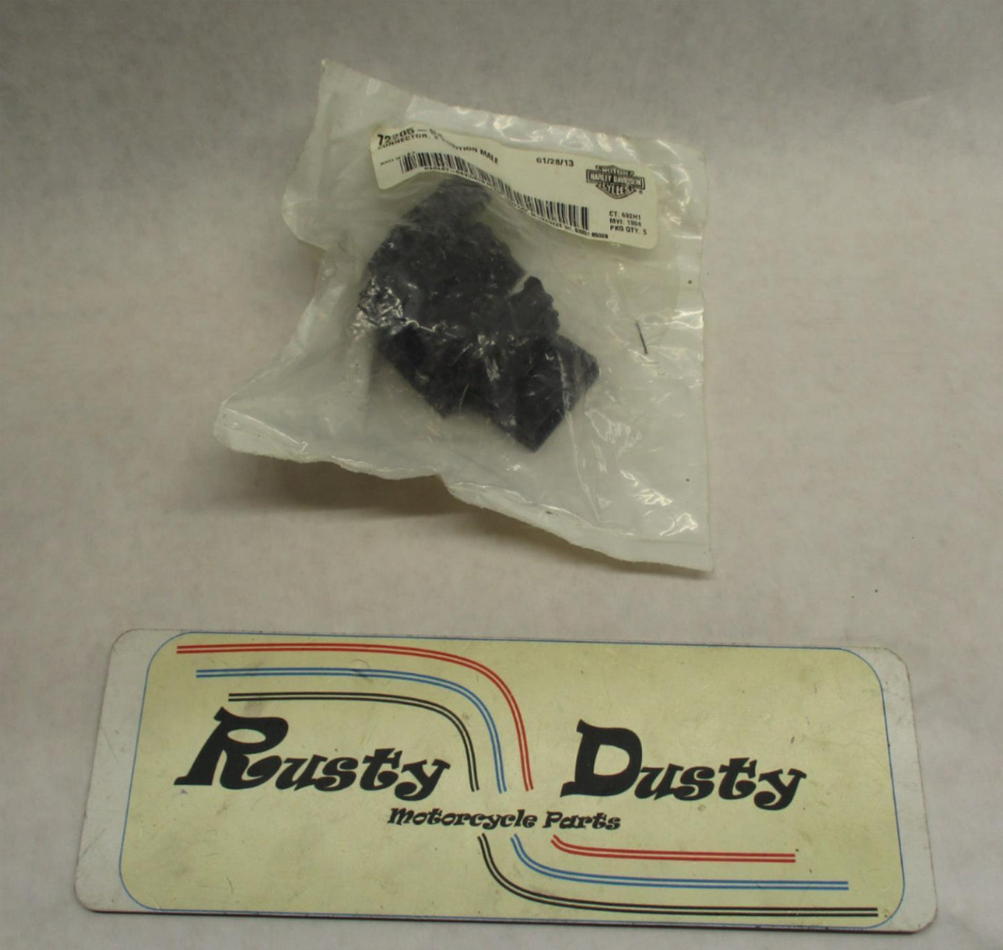 Pack of (3) Harley Davidson Genuine OEM 4 Position Male Connector 72205-94
