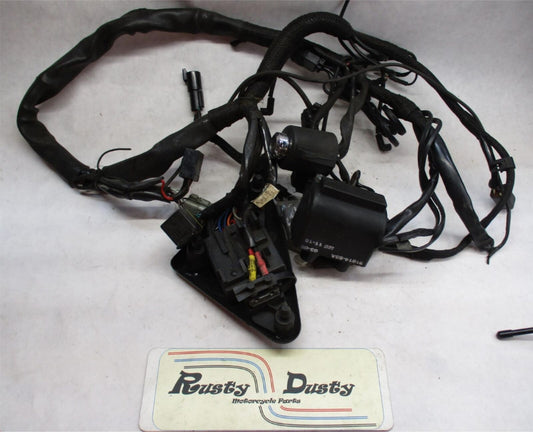 Partial Harley Wiring Harness with Ignition Coil and Fusebox 31614-83A