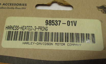 Harley Davidson Genuine NOS 3 Prong Heated Harness 98537-01V