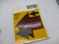 Honda Motor Co. Factory 125 150 Super Sport CB92 Parts List Catalog