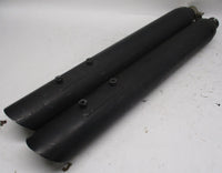 Harley Davidson Straight Open Black Painted Touring Exhaust Mufflers