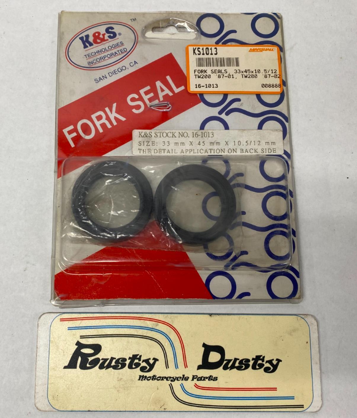 K&S Fork Seals 33x45x10.5/12 KS1013 16-1013