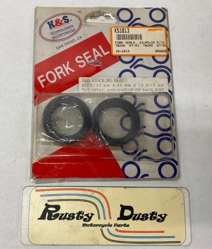 K&S Fork Seals 33x45x10.5/12 KS1013 16-1013