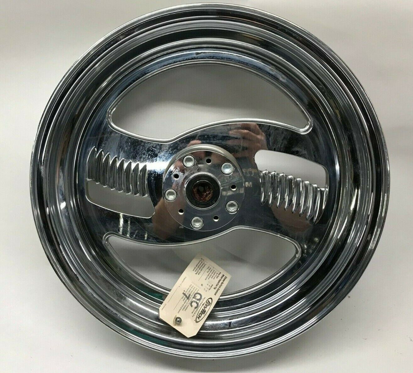 Revtech Custom 2 Spoke Blade Aluminum Billet Harley Mag Wheel Drag 18 x 4.25"