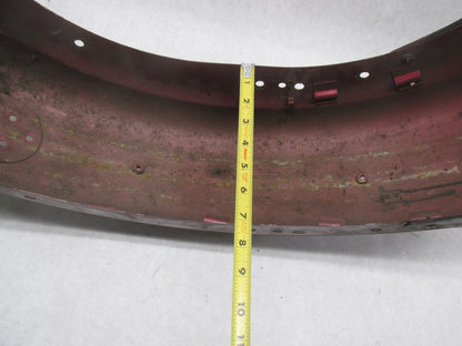 Harley Davidson Genuine Shovelhead Maroon 7" Rear Fender w/ Guide 97 Light