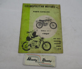 Vintage Original Cosmopolitan Benelli 65cc Cougar Motors Parts Catalog