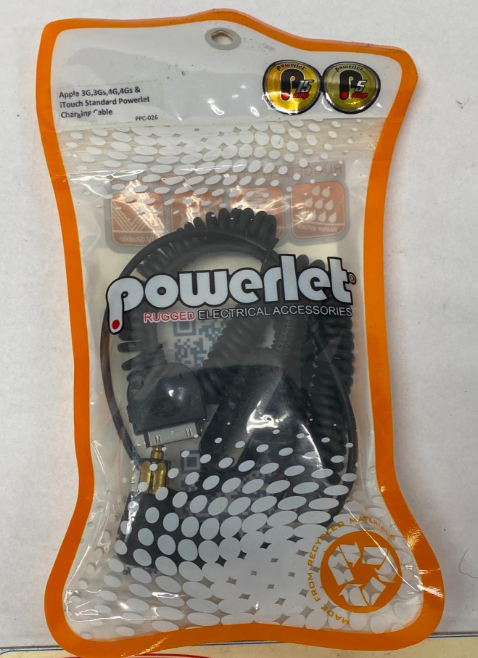 Powerlet Apple 3G, 3Gs, 4G, 4Gs, iTouch Charging Cable PPL-026