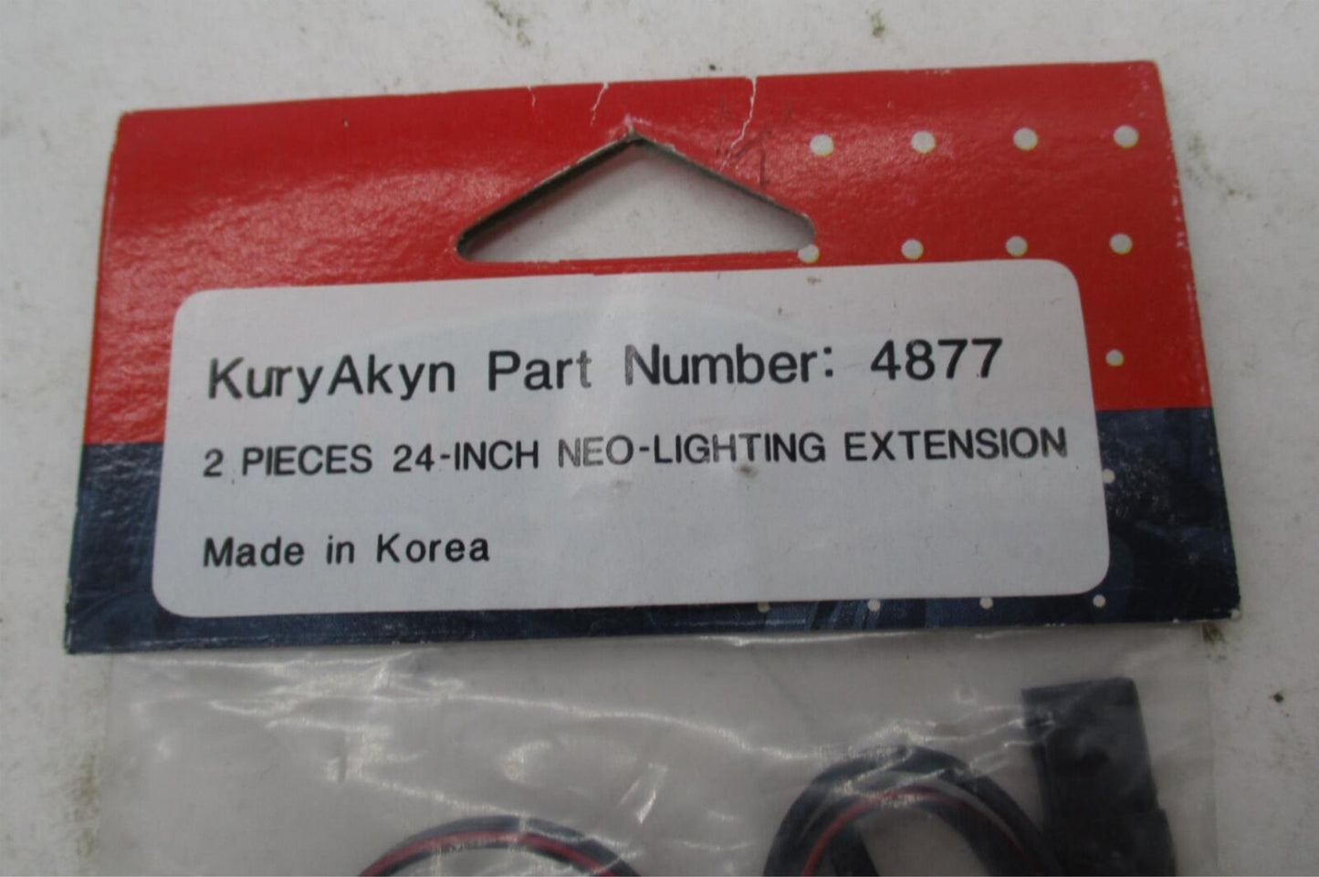 Harley Davidson Kuryakyn 2 Piece 24" Neo Lighting Extension 4877