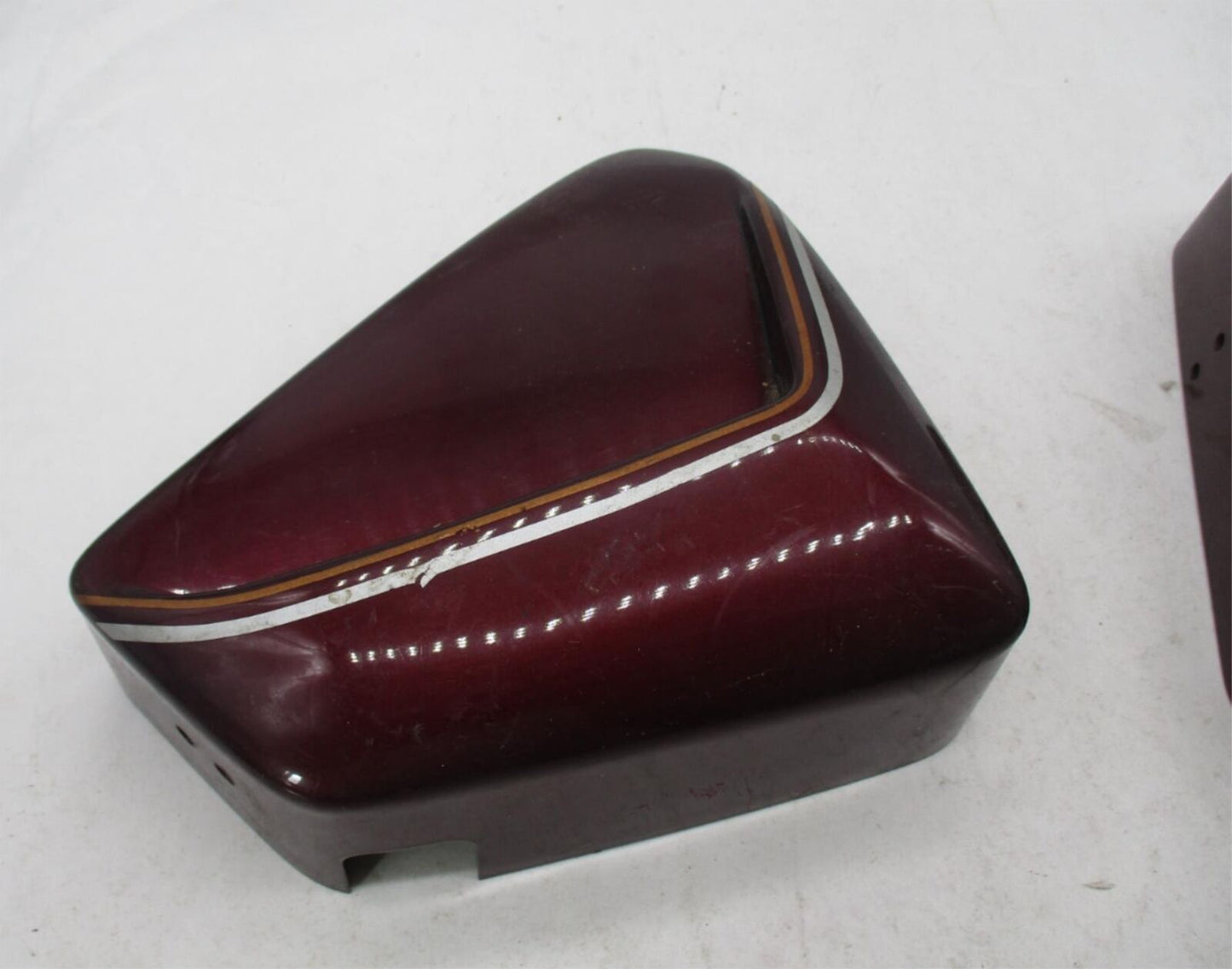 Pair of Maroon 1984 Motorcycle Side Covers Unknown Model?
