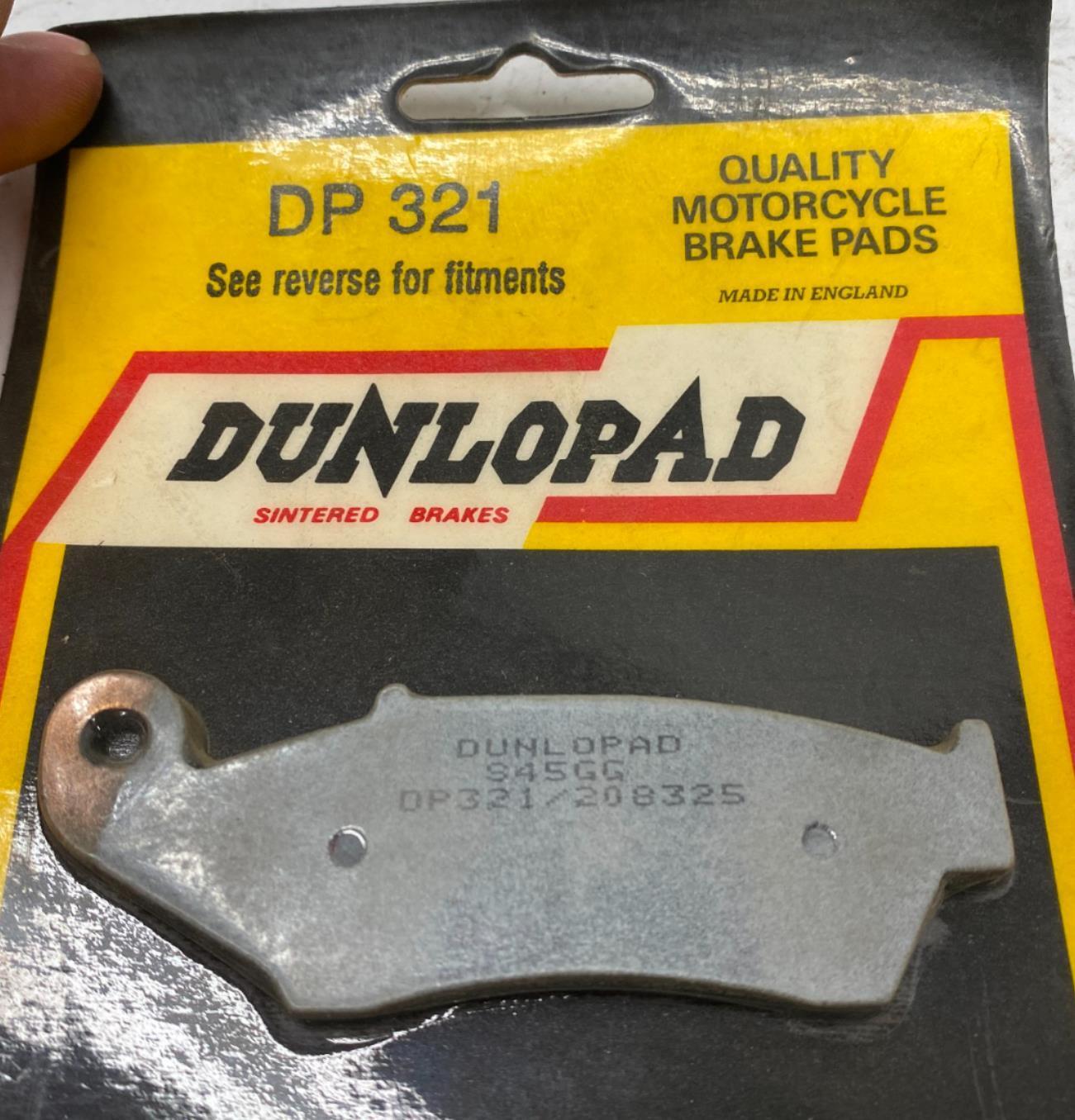 Dunlopad Motorcycle Brake Pads DP321 93-94 KLX Kawasaki