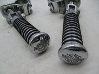 Harley Davidson GenuineChrome Ribbed Crash Engine Guard Highway Pegs with Clamps